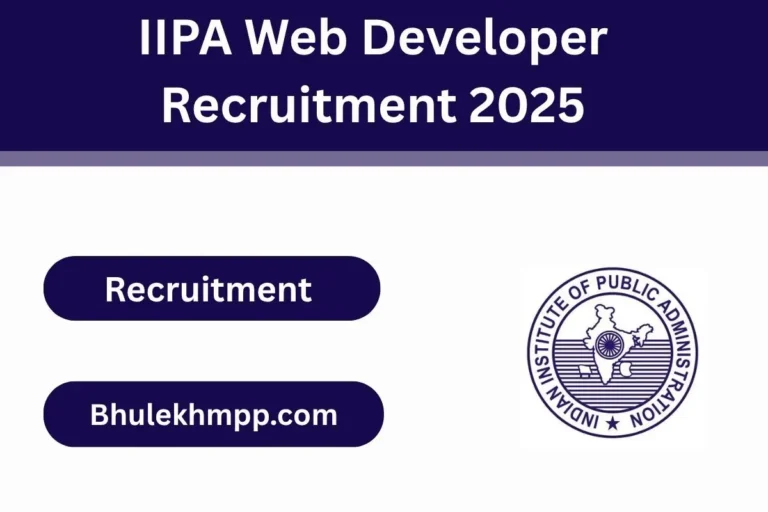 IIPA Web Developer Recruitment 2025